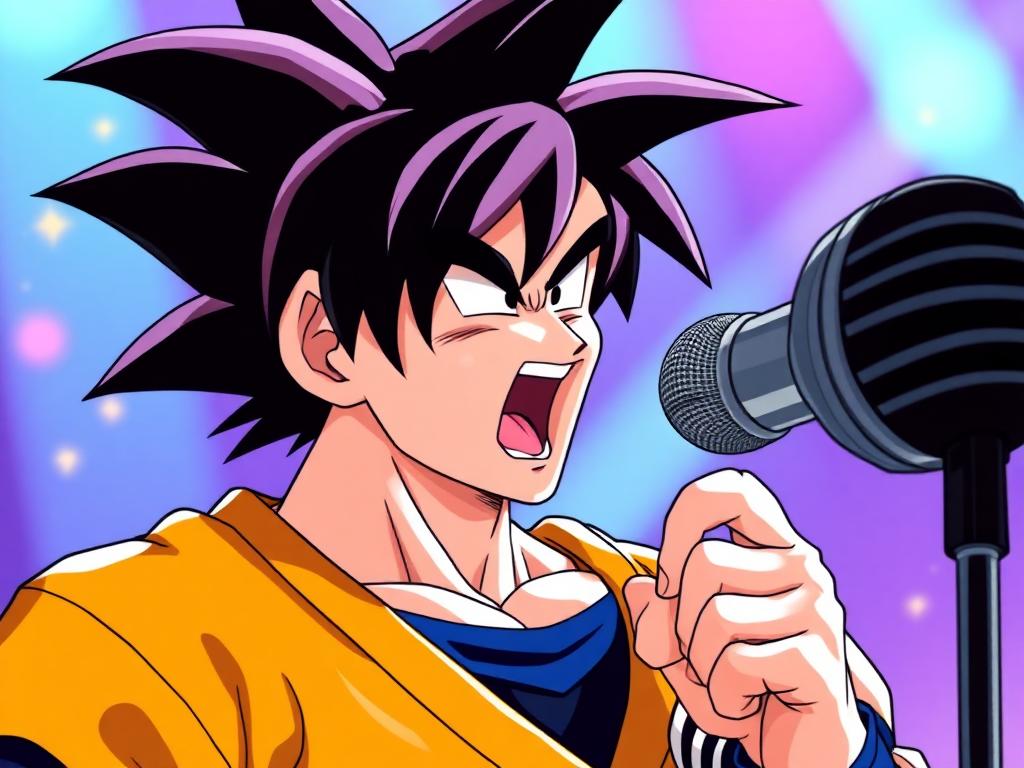 Goku singing an AI song