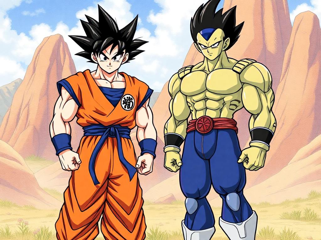 Goku and Vegeta from Dragon Ball