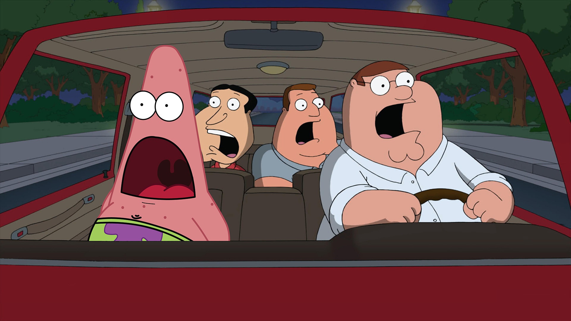 Peter Griffin and Spongebob AI
